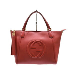 Gucci Soho 2WAY Bag Leather Red